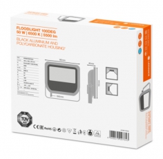 Прожектор светодиодный ДО-50Вт 6500К 5500Лм IP65 черный LEDVANCE | 4058075097643 | LEDVANCE