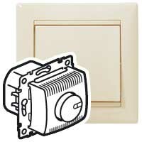 Valena Сл. кость Светорегулятор поворотный 100-1000W для л/н, галог. ламп с обмоточным т-ром | 774160 | Legrand