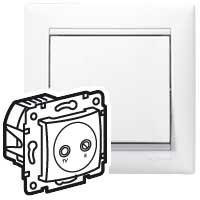 Valena Белый Розетка TV-FM проходная 862 МГц 14 дБ | 774434 | Legrand