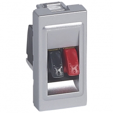 Mosaic розетка для колонки 1 модуль, алюминий | 079250 | Legrand