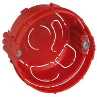 Встраиваемая коробка Batibox - одноместная - для кирпичных стен - круглая - диаметр 67 мм - глубина 40 мм - с винтами | 080108 | Legrand