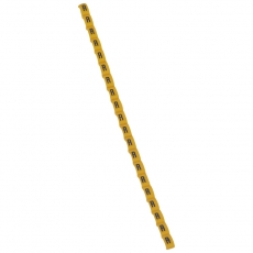 Маркер Duplix - чёрная маркировка на желтом фоне - заглавная буква R | 038427 | Legrand