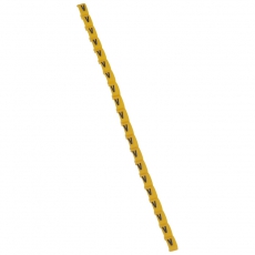 Маркер Duplix - чёрная маркировка на желтом фоне - заглавная буква V | 038431 | Legrand