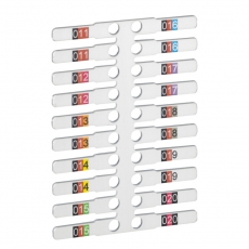 Заготовка этикеток Logicab 2 - для проводов - для держателя Memocab 4x12 мм | 038710 | Legrand