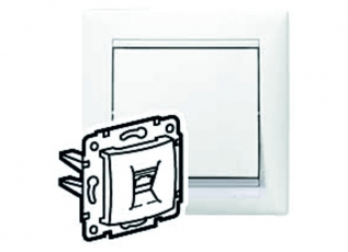 Valena Белый Розетка комп(RJ45) 1-ая 5 кат ISDN 300MHz 8конт | 774441 | Legrand