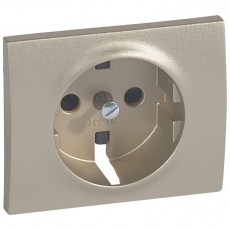 Galea Life Титан Накладка розетки с/з, с защитными шторками | 771421 | Legrand