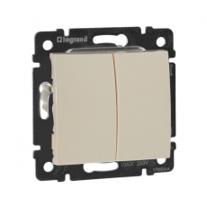 Valena Сл. кость Переключатель 2-х клавишный | 774308 | Legrand