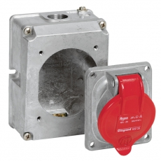 Коробка с одним ответстием под сальник Hypra - IP 44 - 3К+З/3К+Н+З - 16 А - металл | 052239 | Legrand