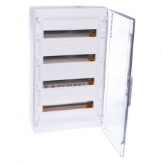 Распределительный щиток XL3 125 - с прозрачной дверью - 4 ряда - 72 модуля - 750х450х128 мм | 401659 | Legrand