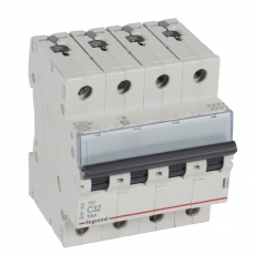 Выключатель автоматический четырехполюсный TX3 6000 32А C 10кА | 403961 | Legrand