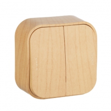 Quteo Сосна Выключатель 2-клавишный 10А | 782262 | Legrand