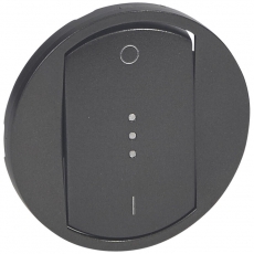 Celiane Графит Клавиша выключателя 2х полюсногос подсветкой или индикацией (арт. мех 67020) | 067923 | Legrand