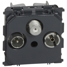 Celiane Мех TV-FM-SAT розетка единственная 2 мод | 067388 | Legrand