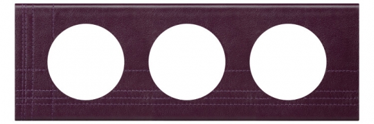 Celiane Кожа Пурпур Рамка 3-я (2+2+2 мод) | 069443 | Legrand