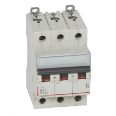 Выключатель автоматический трехполюсный DX3 10000 13А B 16кА | 408990 | Legrand