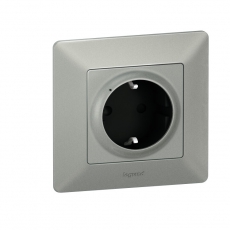 Розетка умная с/з Valena Life 16А 230В алюм. Netatmo | 752394 | Legrand