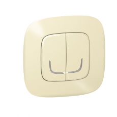 Выключатель Умный беспроводной 2-кл. Valena Allure сл. кость Netatmo | 752687 | Legrand