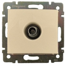 VALENA Розетка телевизионная ТV в рамку 2400мГц 1.5дБ слоновая кость