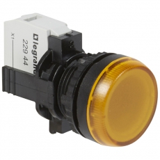 Лампа-индикатор Osmoz в сборе с подсветкой желтый 230В | 023794 | Legrand