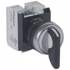 Тумблер - Osmoz - в сборе - 3 положения с возвратом к средней точке - чёрный | 023736 | Legrand