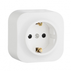 Quteo Белый Розетка с/з | 782211 | Legrand