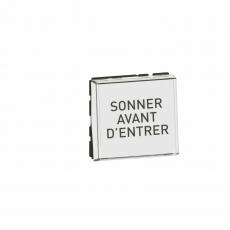 Кнопочный выключатель перекидной - Mosaic - 2 модуля - с держателем этикеток - 6 A - белый | 077043L | Legrand