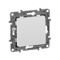 Etika Белый Выключатель 1-клавишный 10А, винт. клем. | 672201 | Legrand