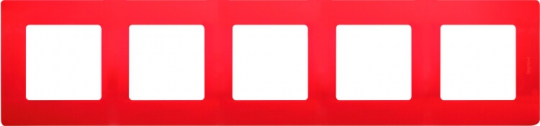 Etika Красная Рамка 5-ая | 672535 | Legrand