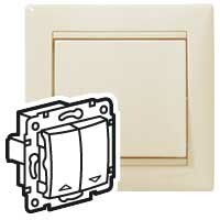 Valena Сл. кость Выключатель жалюзийный кнопочный | 774314 | Legrand