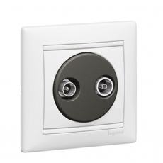 Valena Белый Розетка TV-FM единственная (каб сеть) 862 МГц 1.5 дБ | 774432 | Legrand