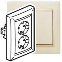 Valena Сл. кость Розетка 2-ая с/з литая | 774370 | Legrand