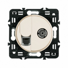 Celiane Сл. кость Накладка блока комп. + TV розетки | 066234 | Legrand