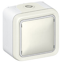 Plexo Белый Вывод кабельный с зажимом наружный монтаж (в сборе) IP20 | 069779 | Legrand