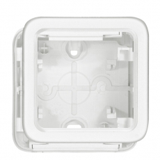 Plexo Arctic Антибактериальный Белый Монтажная коробка 1-ая для наружного монтажа IP55 | 070741 | Legrand