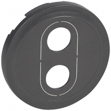 Celiane Графит Накладка аудиорозетки Banana 2х | 067872 | Legrand