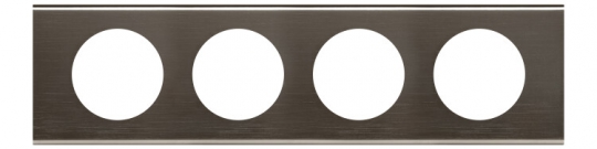 Celiane Черный Никель Рамка 4-я (2+2+2+2 мод) | 069034 | Legrand