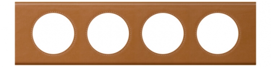 Celiane Кожа Карамель Рамка 4-я (2+2+2+2 мод) | 069424 | Legrand