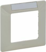 Etika Сл.кость Рамка 1-ая с держателем для маркировки слоновая кость | 672516 | Legrand