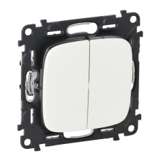 Valena ALLURE DIY Белый Переключатель 2-клавишный 10А 250В | 752708 | Legrand