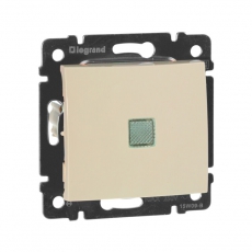 Valena Сл. кость Выключатель 1-клавишный с подсветкой | 774310 | Legrand