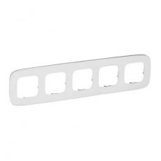 Valena ALLURE Белое стекло Рамка 5-ая | 755545 | Legrand