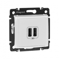 Valena Белый Розетка 2-ая USB | 770470 | Legrand