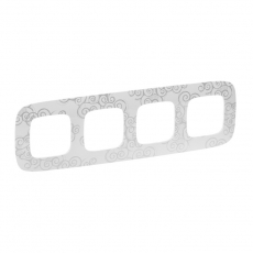 Valena ALLURE Нарцисс хром Рамка 4-ая | 754344 | Legrand