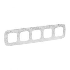 Valena ALLURE Нарцисс хром Рамка 5-ая | 754345 | Legrand