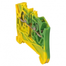 Пружинная клемма Viking 3 - заземляющая - однополюсная - 2 проводника - шаг 5 мм - желто-зеленый | 037270 | Legrand