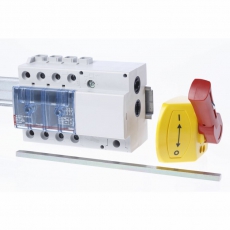 Выключатель-разъединитель Vistop - 63 A - 3П - рукоятка сбоку - красная рукоятка / желтая панель | 022316 | Legrand
