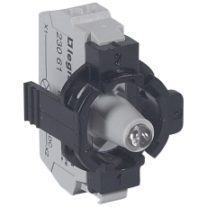 Комплектующий блок для диффузоров - Osmoz - для комплектации - с подсветкой - пружин. клеммы - 24В~/= - красный - 1 пост | 023111 | Legrand