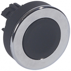 Скрытая головка с утопленным толкателем ? 30 - Osmoz - для компл. - с пружинным возвратом - без подсв. - IP 66 - чёрный | 023816 | Legrand