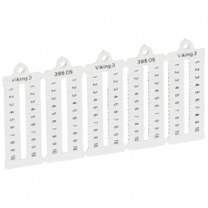 Листы с этикетками для клеммных блоков Viking 3 - горизонтальный формат - шаг 5 мм - цифры от 1 до 10 | 039505 | Legrand