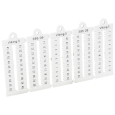 Листы с этикетками для клеммных блоков Viking 3 - горизонтальный формат - шаг 5 мм - цифры от 1 до 50 | 039509 | Legrand